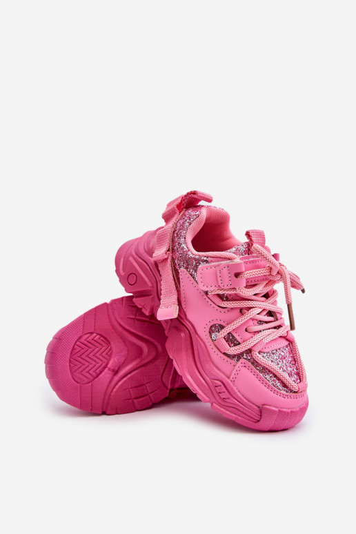 Sneakers model schoenen Kinderen Ozdobione Cekinami roze Liatoma