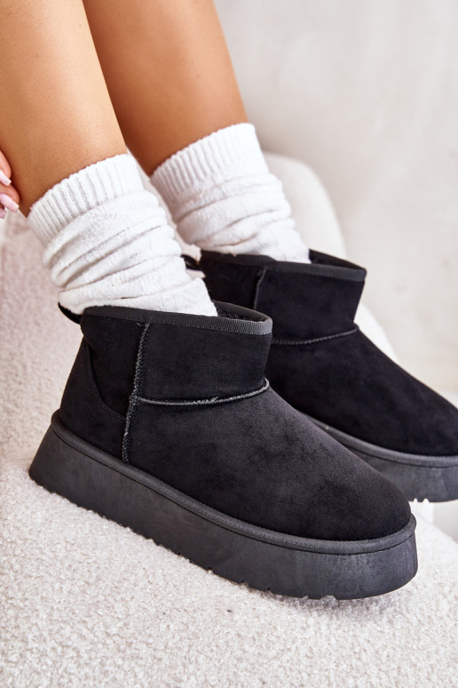 Laag SneeuIn laarzen Dames met platform opInarmen met bont erin zInart Saldren