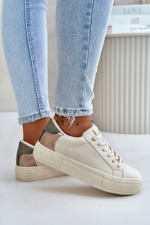 opInarmen Vrijetijdsschoenen met platform Big Star OO274A454 beige opInarmen Vrijetijdsschoenen met platform Big Star OO274A454 beige