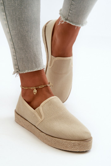 Espadrilles met plateau...