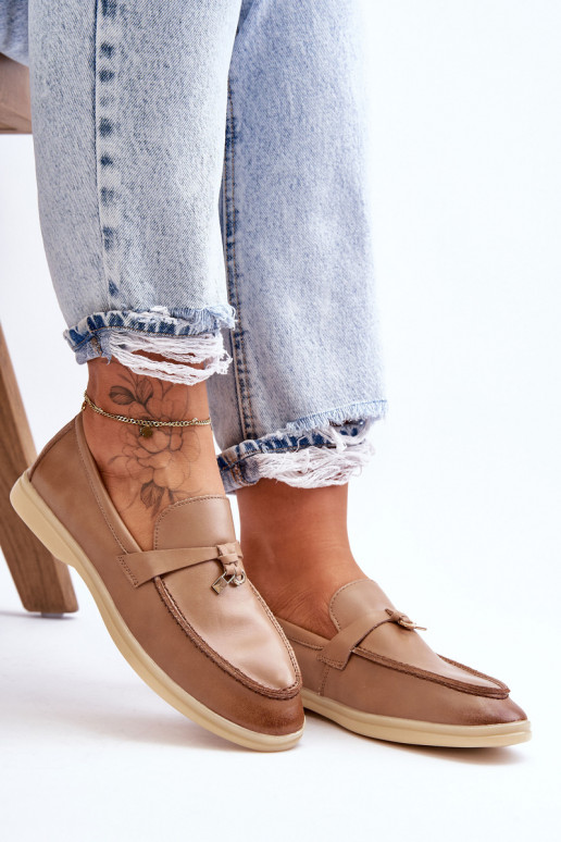 Klassieke damespantoffels in bruin... Klassieke damespantoffels in bruin...