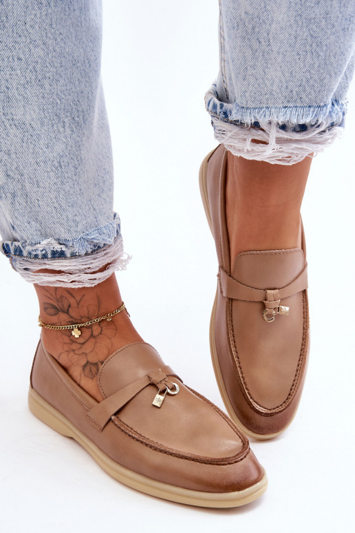 Klassieke damespantoffels in bruin... Klassieke damespantoffels in bruin...