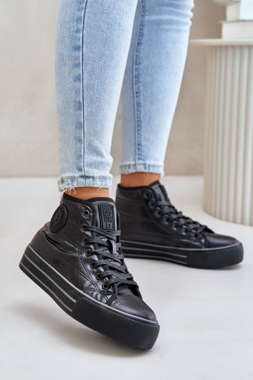 Geïsoleerde casual plateauschoenen OO274A471 in zwart 2