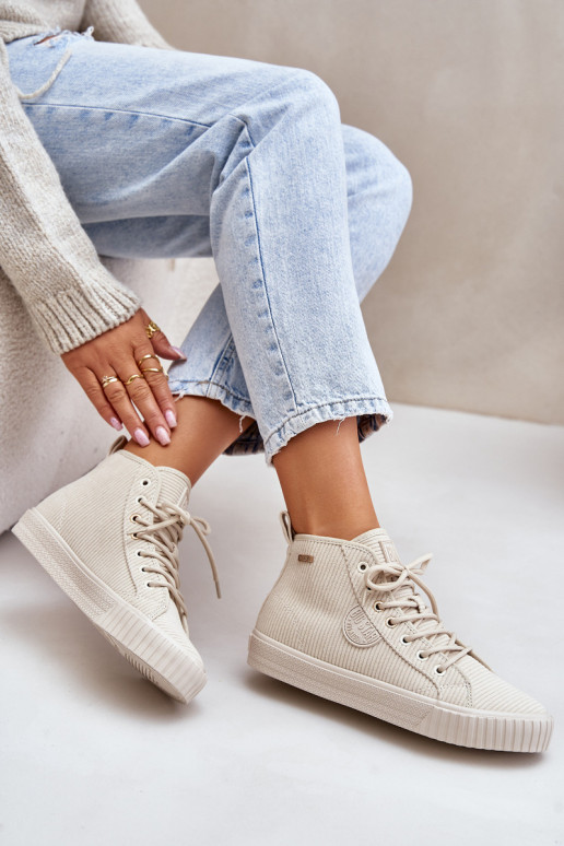 opInarmen Flueel Vrijetijdsschoenen Big Star OO274771 Hi-Poly System beige opInarmen Flueel Vrijetijdsschoenen Big Star OO274771 Hi-Poly System beige