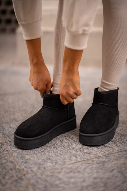 Snowboots met platform Big Star OO274A099 zwarte kleur Snowboots met platform Big Star OO274A099 zwarte kleur