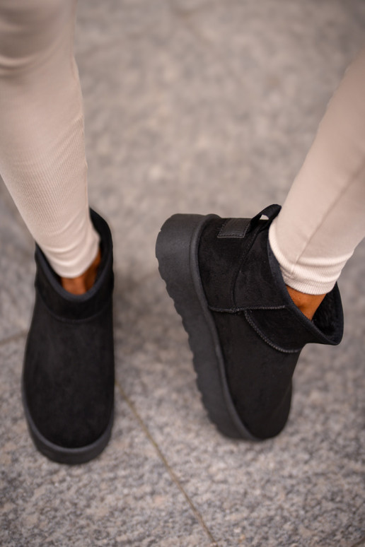 Snowboots met platform Big Star OO274A099 zwarte kleur Snowboots met platform Big Star OO274A099 zwarte kleur