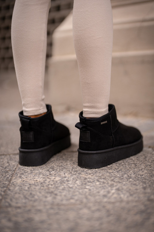 Snowboots met platform Big Star OO274A099 zwarte kleur Snowboots met platform Big Star OO274A099 zwarte kleur