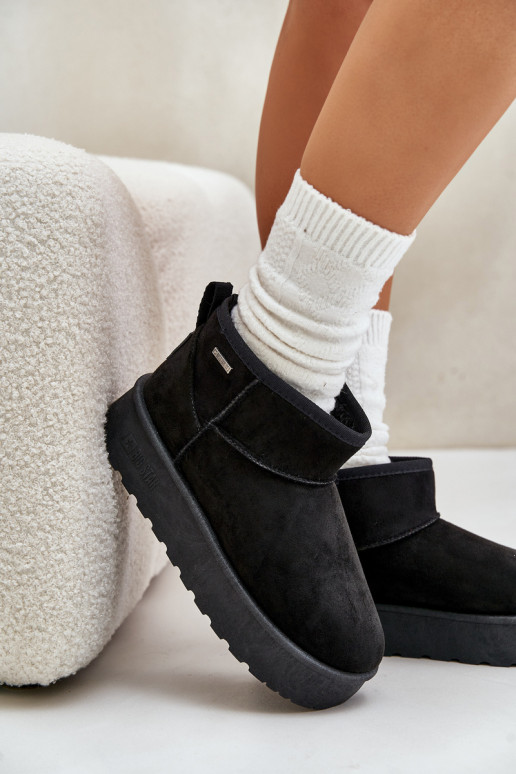 Snowboots met platform Big Star OO274A099 zwarte kleur Snowboots met platform Big Star OO274A099 zwarte kleur