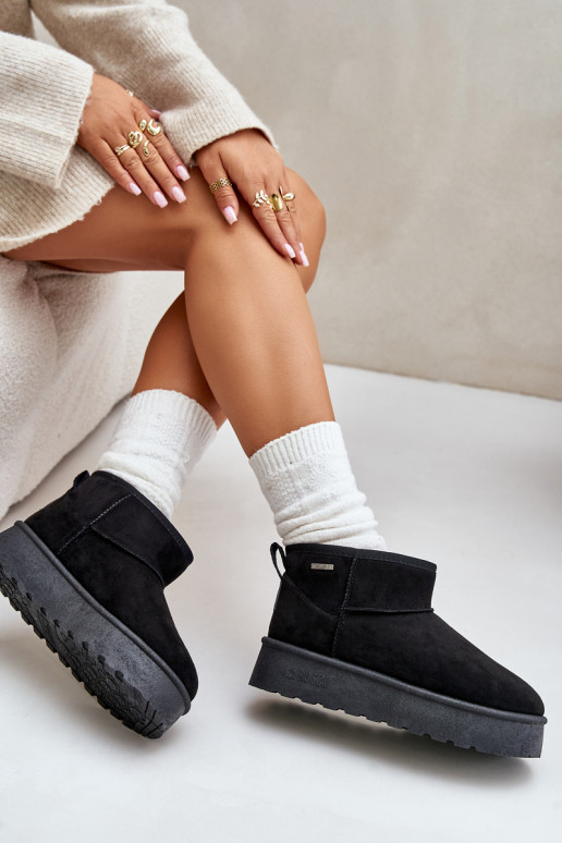 Snowboots met platform Big Star OO274A099 zwarte kleur Snowboots met platform Big Star OO274A099 zwarte kleur