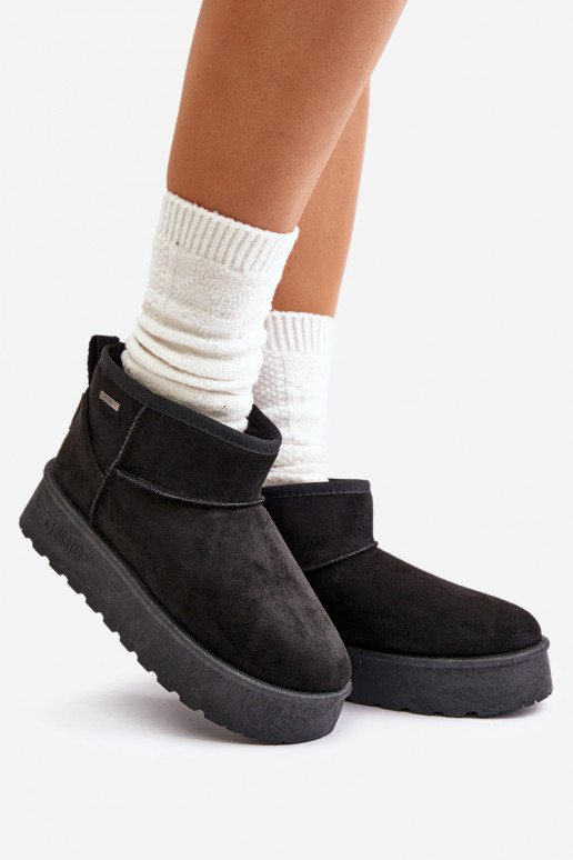 Snowboots met platform Big Star OO274A099 zwarte kleur Snowboots met platform Big Star OO274A099 zwarte kleur