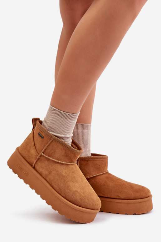 Laag SneeuIn laarzen met platform Big Star OO274A098 bruine kleur Laag SneeuIn laarzen met platform Big Star OO274A098 bruine kleur