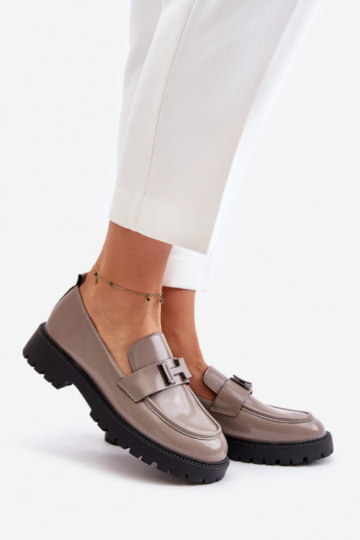 Vrouwen lak loafers Vinceza grijs Vrouwen lak loafers Vinceza grijs