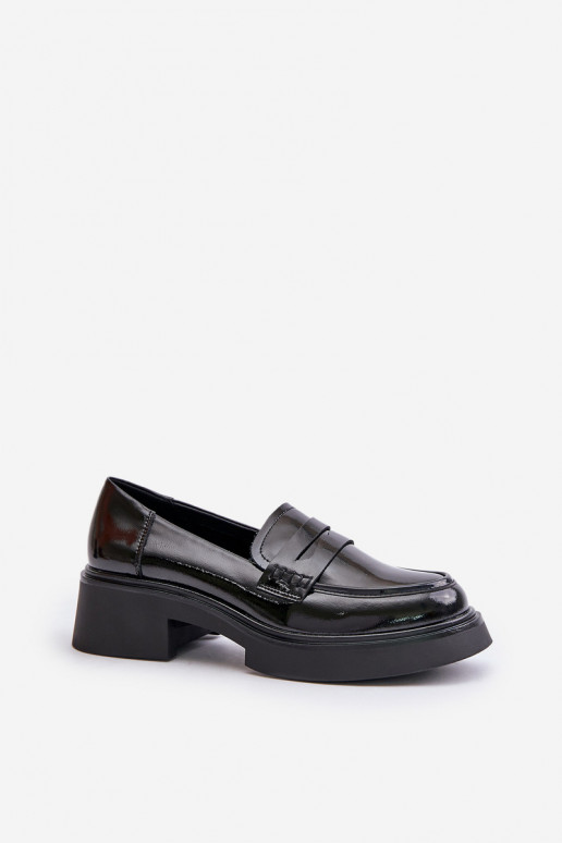 Zwarte lak loafers D&A