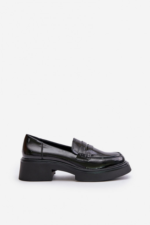 Zwarte lak loafers D&A