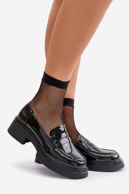 Zwarte lak loafers D&A