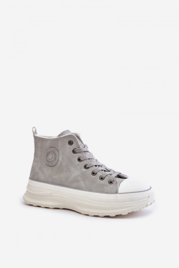 opInarmen Vrijetijdsschoenen met platform Big Star OO274073 grijs
