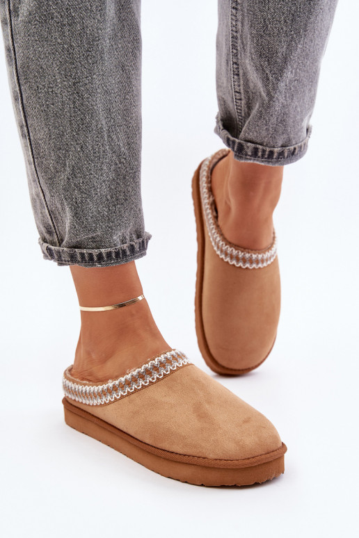 Comfortabel schoenen eigengemaakt Slippers Z Haftem Dames Inblu FX000021 bruine kleur Comfortabel schoenen eigengemaakt Slippers Z Haftem Dames Inblu FX000021 bruine kleur