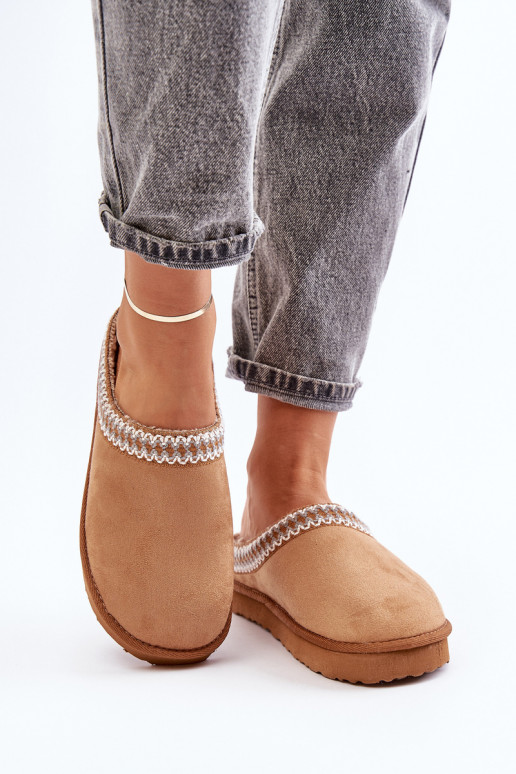 Comfortabel schoenen eigengemaakt Slippers Z Haftem Dames Inblu FX000021 bruine kleur Comfortabel schoenen eigengemaakt Slippers Z Haftem Dames Inblu FX000021 bruine kleur