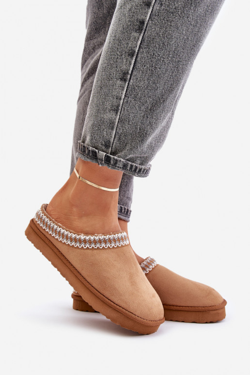 Comfortabel schoenen eigengemaakt Slippers Z Haftem Dames Inblu FX000021 bruine kleur Comfortabel schoenen eigengemaakt Slippers Z Haftem Dames Inblu FX000021 bruine kleur