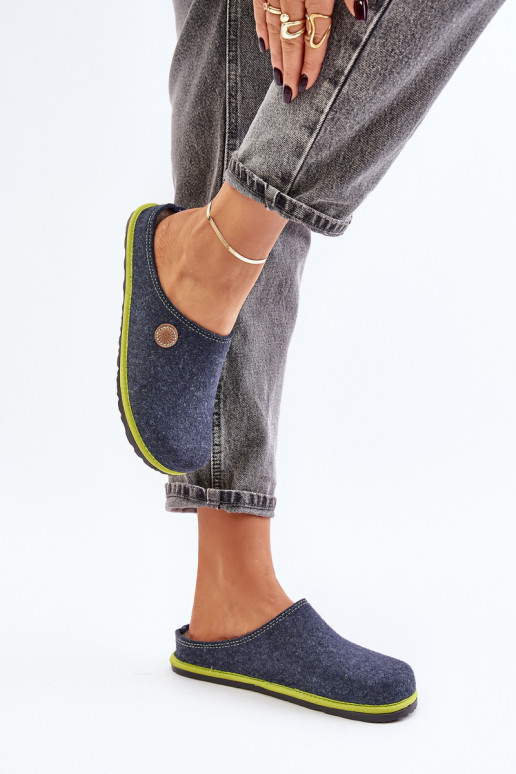 schoenen eigengemaakt Dames Slippers Inblu CS000039 donkerblauIn schoenen eigengemaakt Dames Slippers Inblu CS000039 donkerblauIn