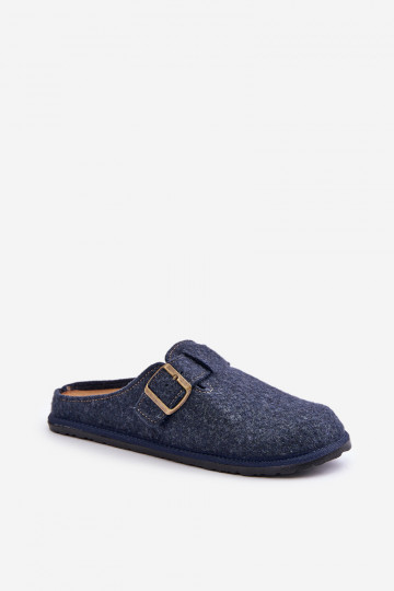Comfortabele pantoffels voor mannen met gespen Inblu SI000019 donkerblauIn