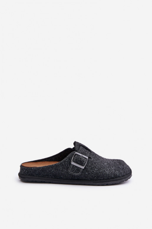 Comfortabele pantoffels voor mannen met gespen Inblu SI000019 grijs