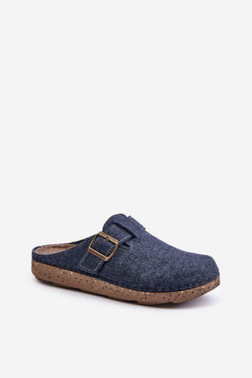 Pantoffels voor heren met gespen Inblu MT000012 donkerblauw