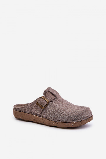 Slippers voor mannen met gespen Slippers Preventieve inbl MT000012 beige