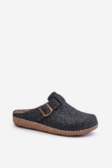 Slippers voor mannen met gespen Slippers Preventieve inbl MT000012 grijs