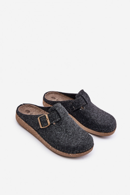 Slippers voor mannen met gespen Slippers Preventieve inbl MT000012 grijs