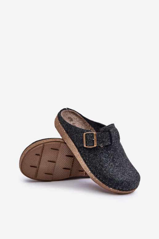 Slippers voor mannen met gespen Slippers Preventieve inbl MT000012 grijs