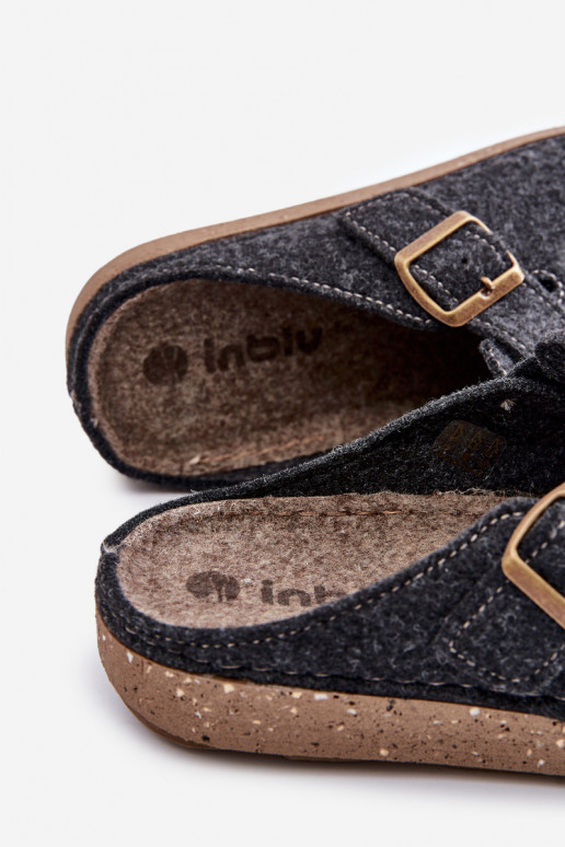 Slippers voor mannen met gespen Slippers Preventieve inbl MT000012 grijs