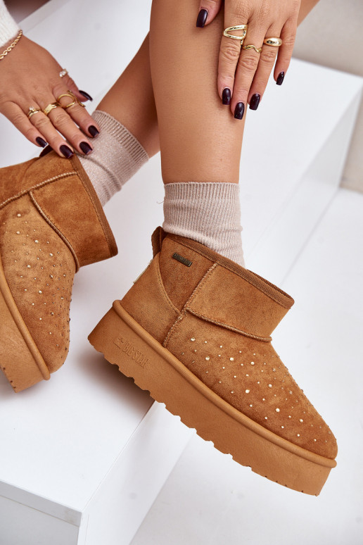 SneeuIn laarzen Met Decoratie met platform Big Star OO274A104 bruine kleur SneeuIn laarzen Met Decoratie met platform Big Star OO274A104 bruine kleur