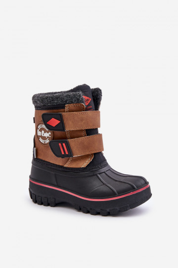 Sneeuwlaarzen voor kinderen met zelfklevende sluiting Lee Cooper LCJ-24-44-2864K bruin