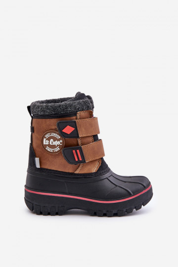 Sneeuwlaarzen voor kinderen met zelfklevende sluiting Lee Cooper LCJ-24-44-2864K bruin 2