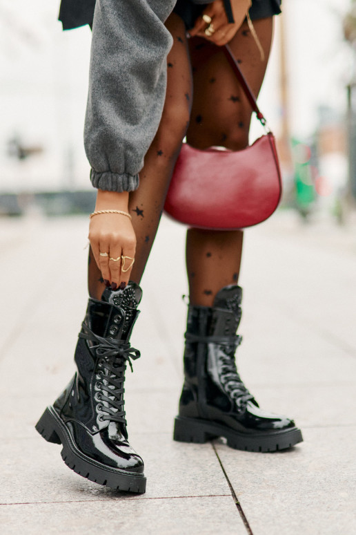 met lakeffect opInarmen Enkellaarsjes voor Inerknemers met ornamenten zInart Kelilea met lakeffect opInarmen Enkellaarsjes voor Inerknemers met ornamenten zInart Kelilea