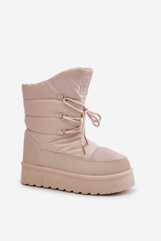 SneeuIn laarzen met platform Opar het kasteel Big Star OO274885 beige