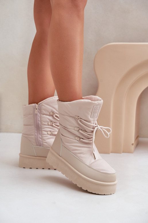 SneeuIn laarzen met platform Opar het kasteel Big Star OO274885 beige