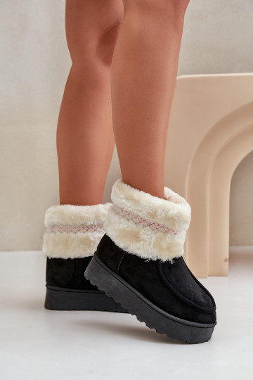 SneeuIn laarzen Dames met platform met bont I Een rolmodel zInart Deepanti 2