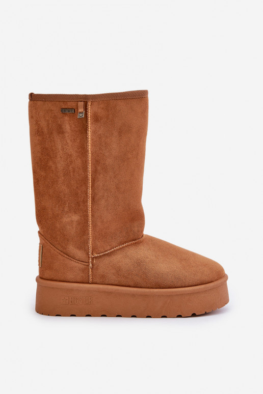Hoog SneeuIn laarzen met platform Big Star OO274893 bruine kleur