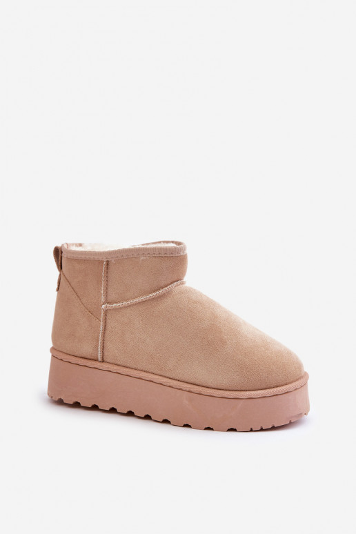 snowboots Dames met een platform om te verwarmen met bont aan de binnenkant beige kleur Xamella snowboots Dames met een platform om te verwarmen met bont aan de binnenkant beige kleur Xamella