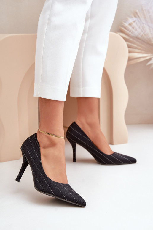 materiaal Hakken Dames met strepen zInart Tifidra