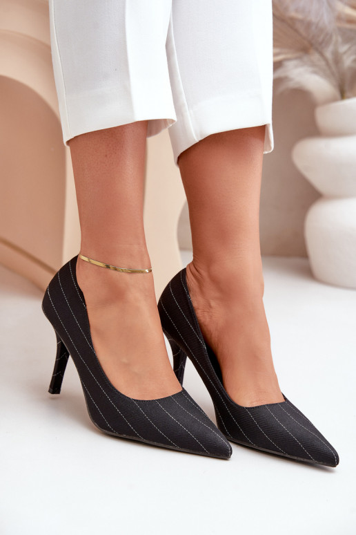 materiaal Hakken Dames met strepen zInart Tifidra