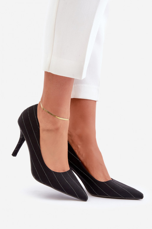 materiaal Hakken Dames met strepen zInart Tifidra