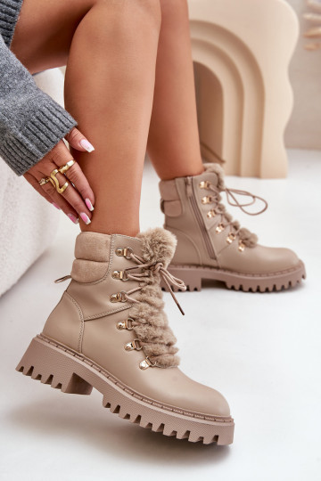 opInarmen Laarzen schoenen Opar het kasteel van ecoleer beige INillatta