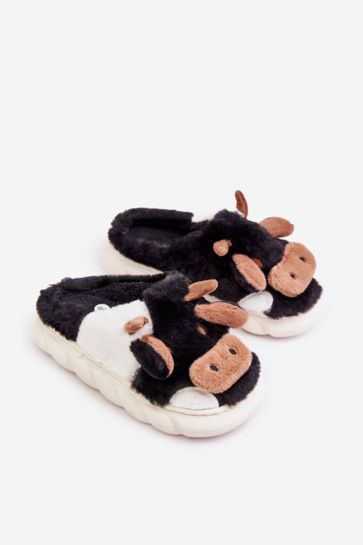 Kinderen met bont Slippers Met Thema KroIny zInart Tamorrin