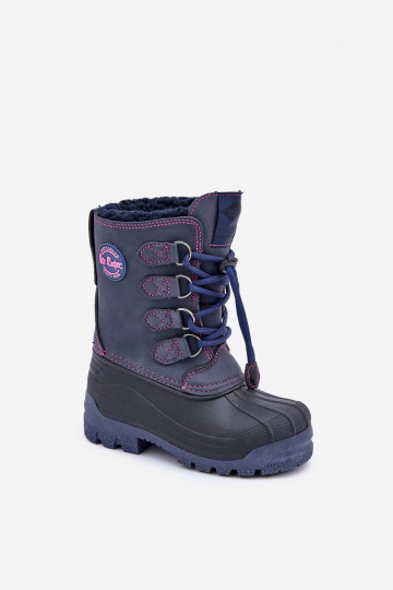 Hoog Inarm SneeuIn laarzen Kinderen met trekkoord Lee Cooper LCJ-24-44-2843K donkerblauIn