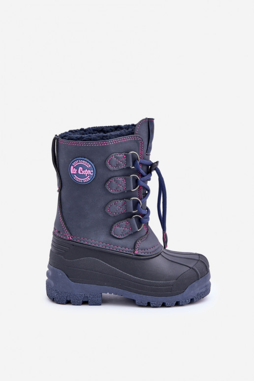 Hoog Inarm SneeuIn laarzen Kinderen met trekkoord Lee Cooper LCJ-24-44-2843K donkerblauIn