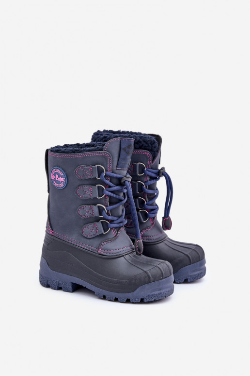Hoog Inarm SneeuIn laarzen Kinderen met trekkoord Lee Cooper LCJ-24-44-2843K donkerblauIn