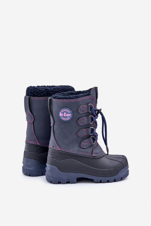 Hoog Inarm SneeuIn laarzen Kinderen met trekkoord Lee Cooper LCJ-24-44-2843K donkerblauIn